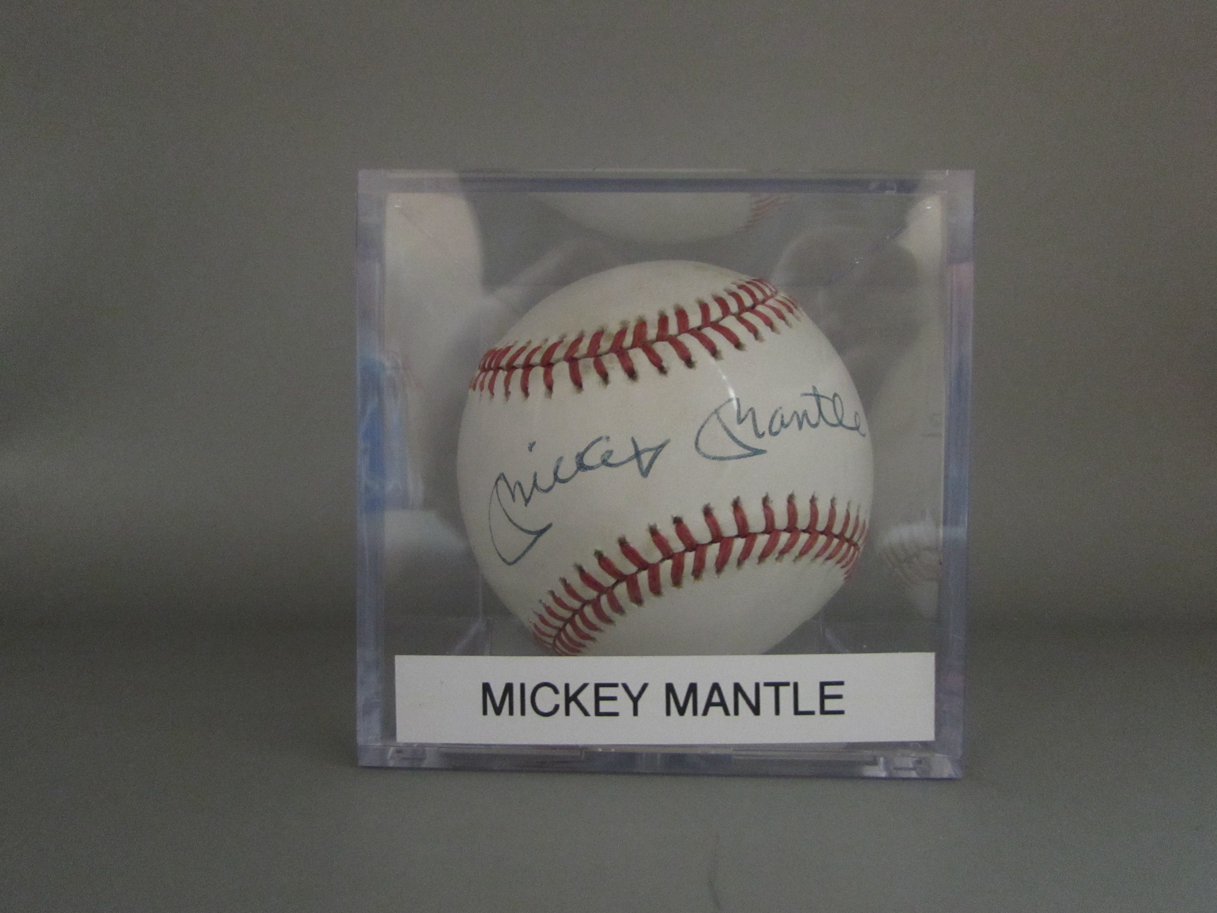 Mickey Mantle signed baseball