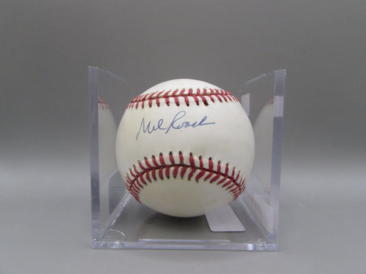 Mel Roach signed baseball
