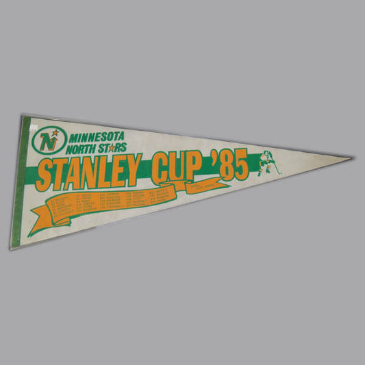 Minnesota North Stars 1985 Stanley Cup Pennant Flag