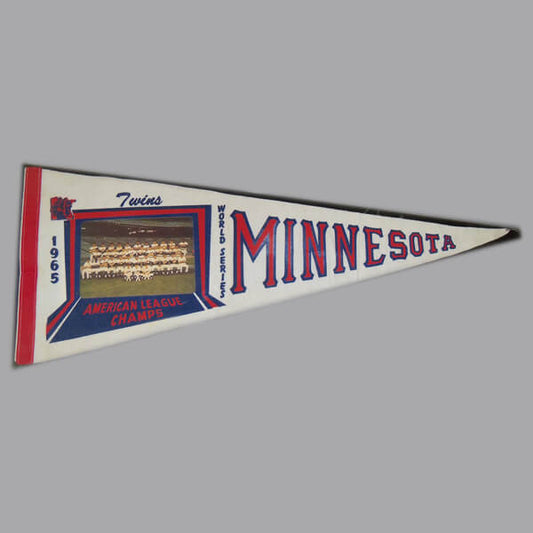 1965 Minnesota Twins World Series Pennant Flag