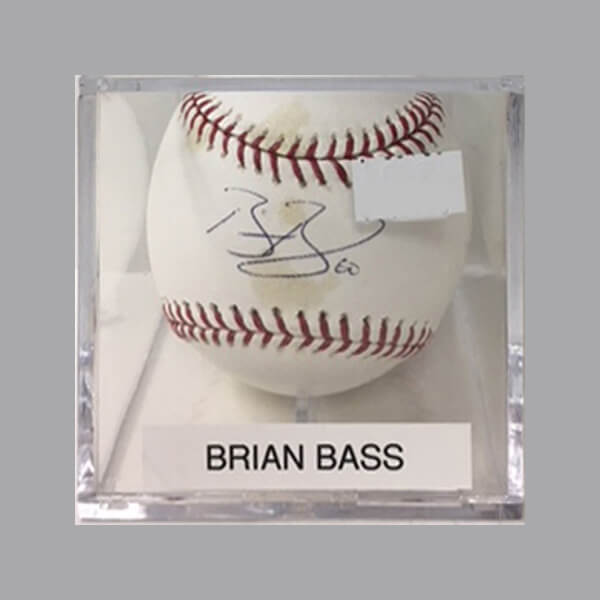 Brian Bass Autographed Baseball