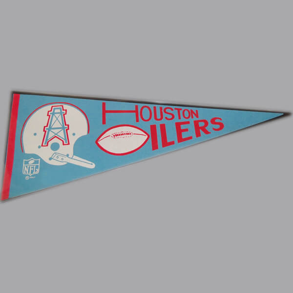 Houston Oilers Pennant Flag