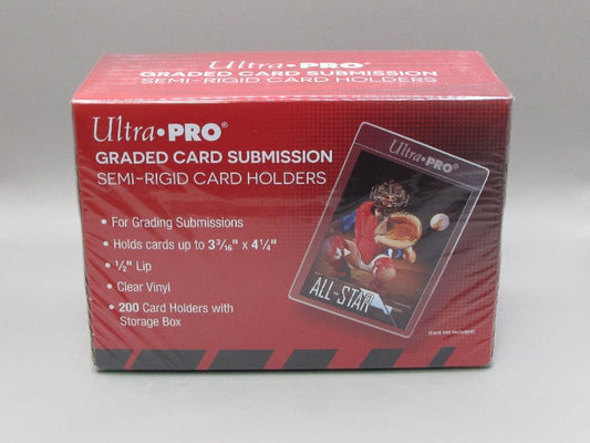 Ultra pro graded card submission semi - rigid card holders