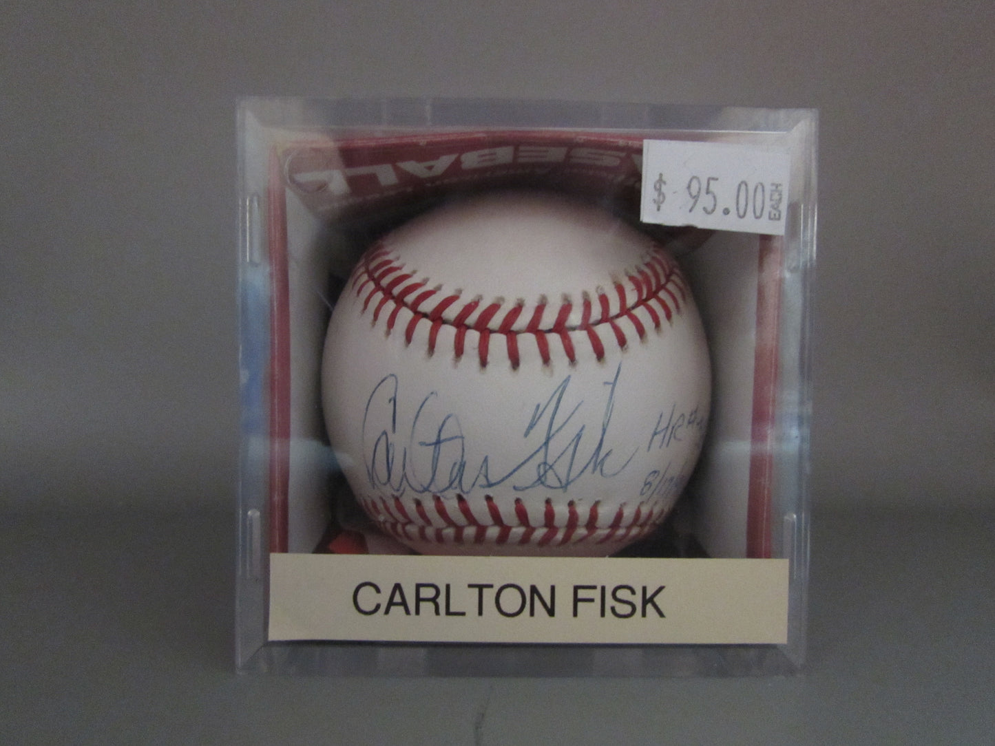 Carlton Fisk signed baseball