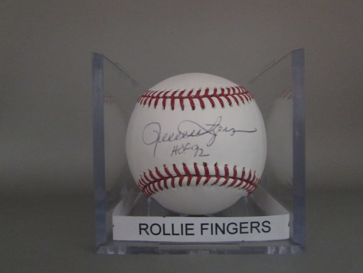 Rollie Fingers signed baseball