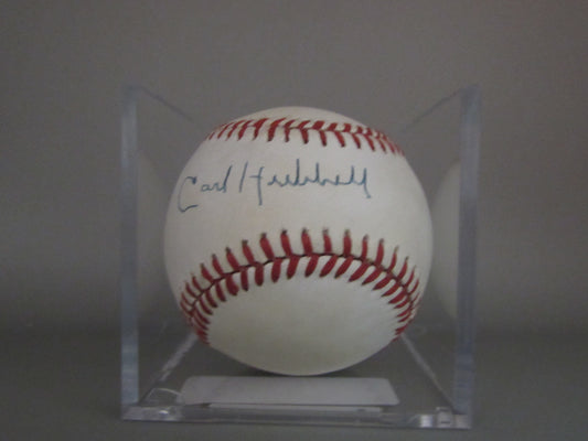 Carl Hubbell signed baseball