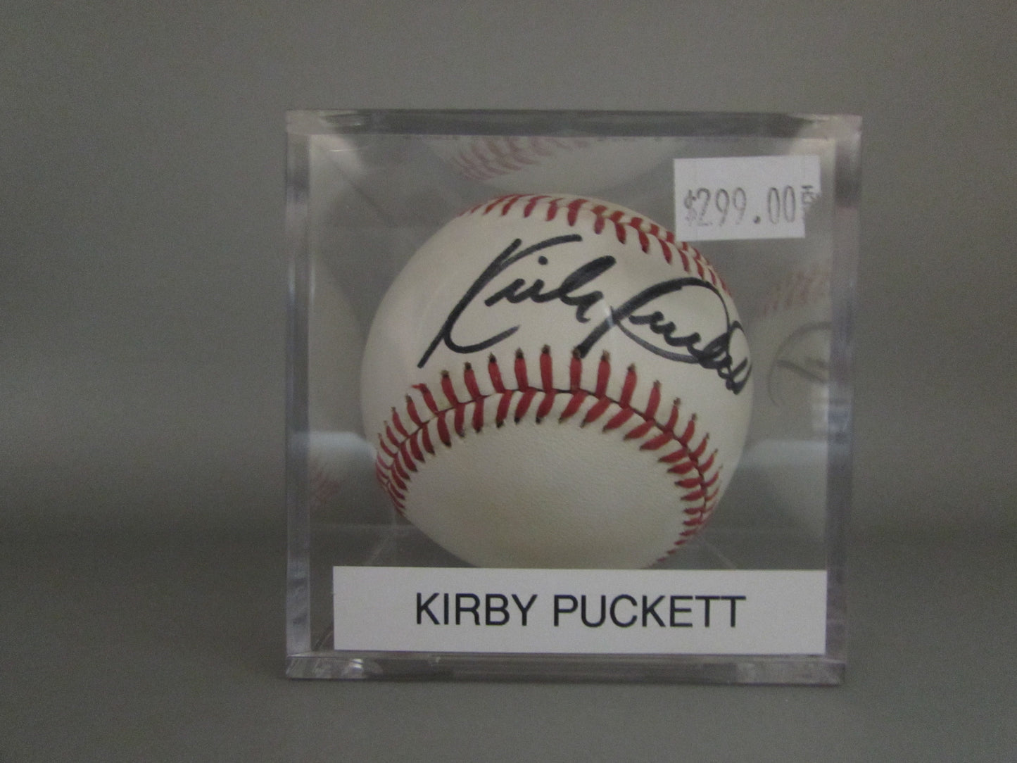 Kirby Puckett signed ball
