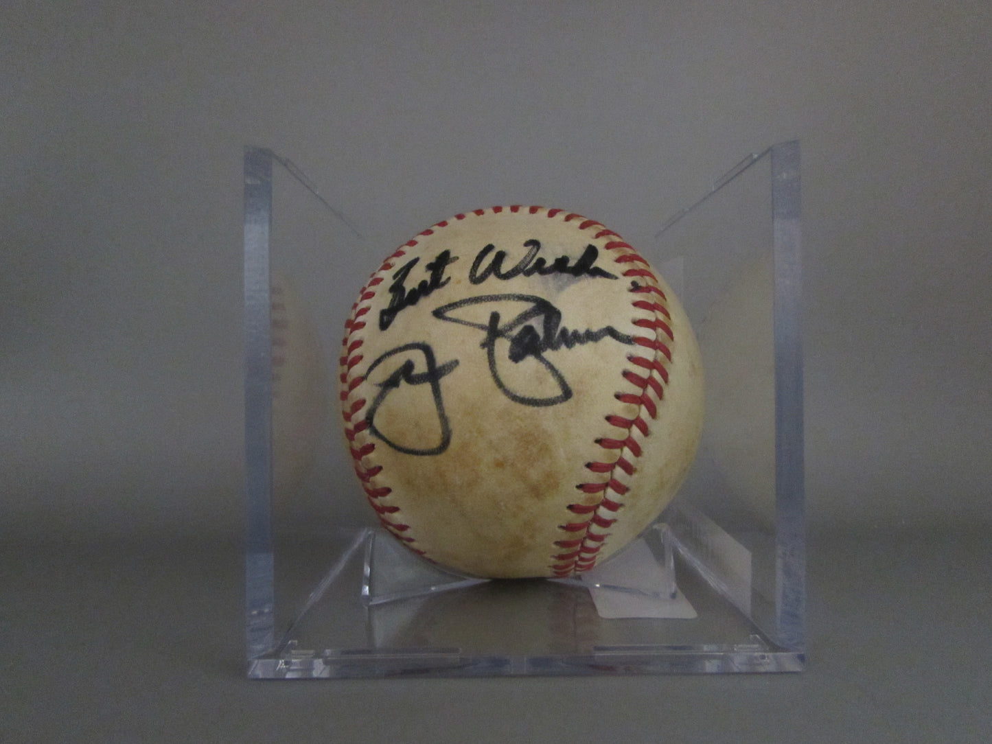 Jim Palmer signed baseball
