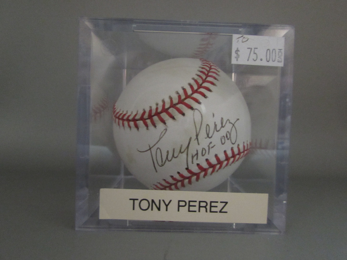 Tony Perez signed baseball