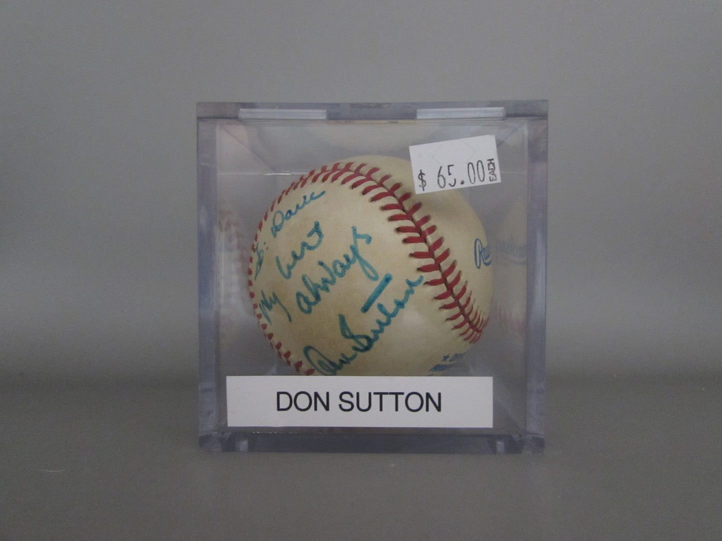 Don Sutton signed baseball