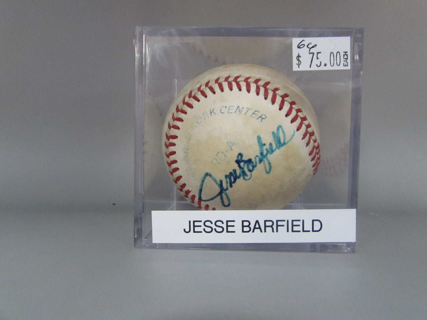 Jesse Barfield signed baseball