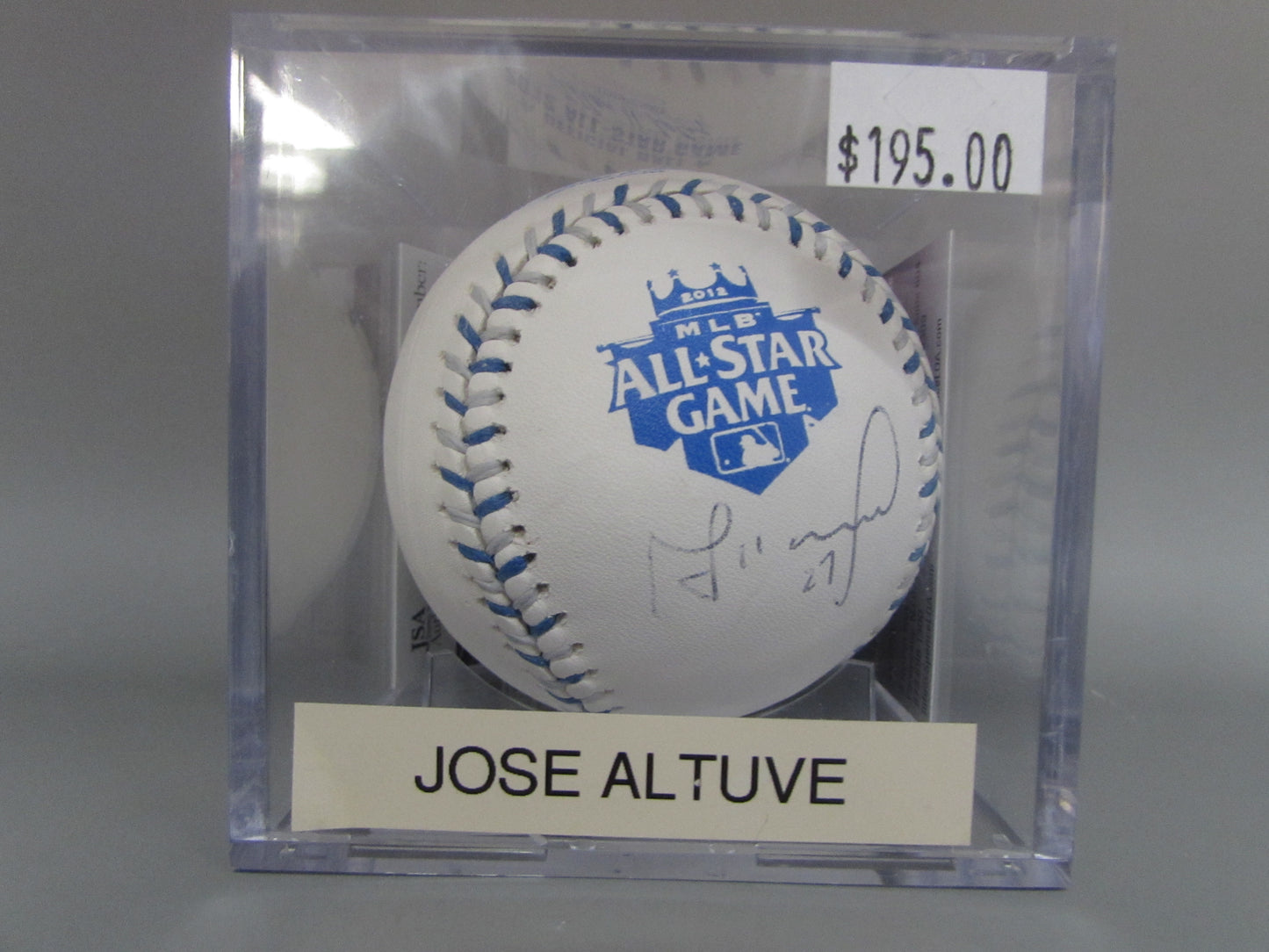 Jose Altuve signed baseball