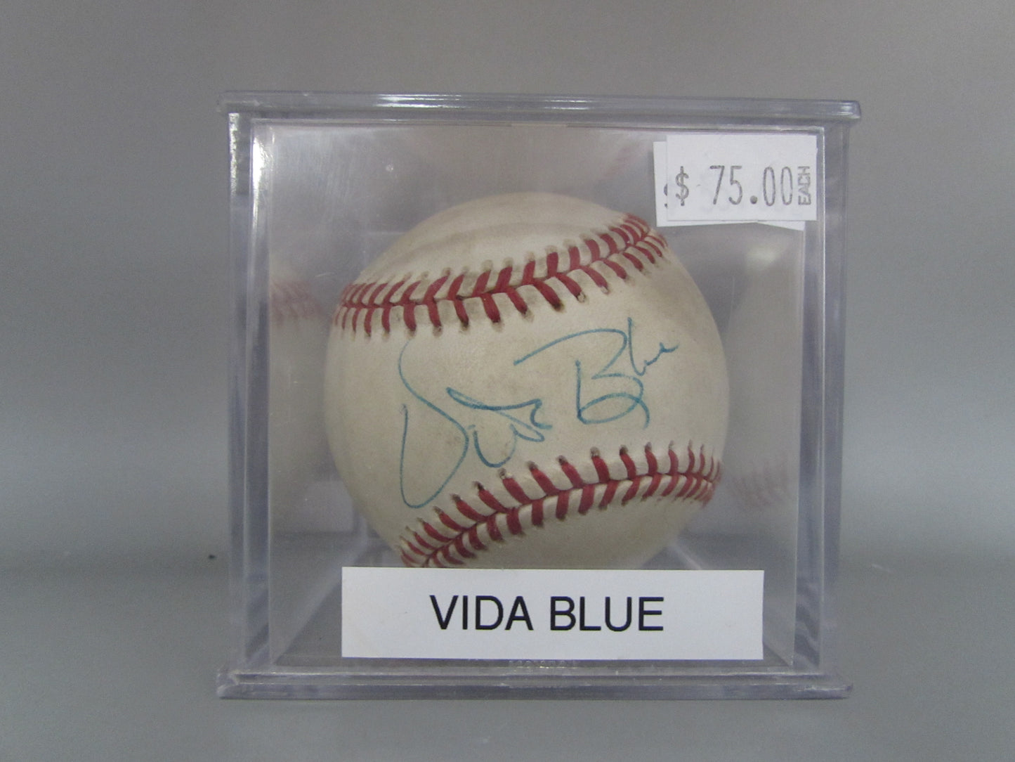Vida Blue signed baseball