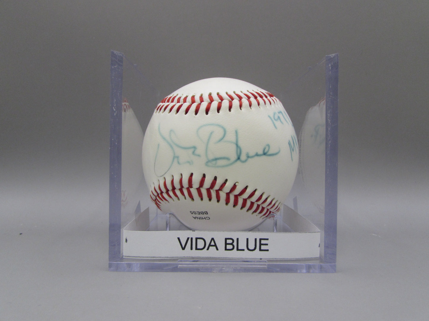Vida Blue signed baseball