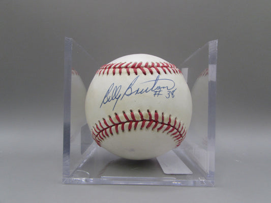 Bill Burton signed baseball