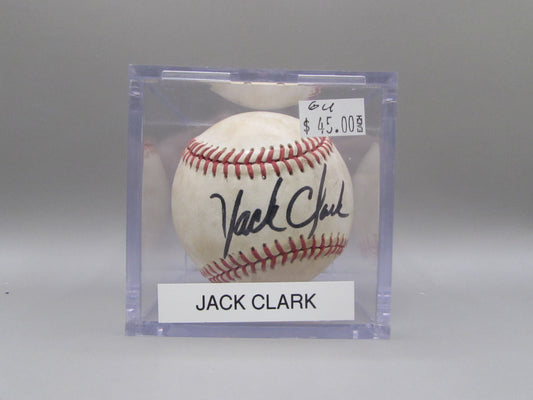 Jack Clark signed baseball