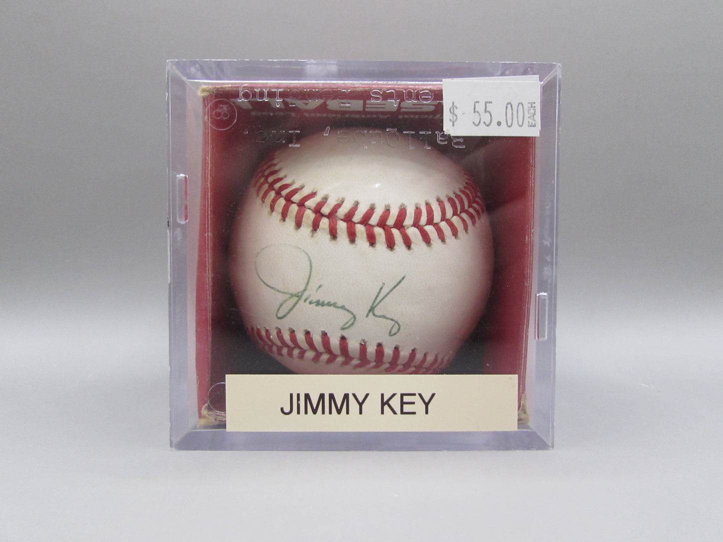 Jimmy Key signed baseball