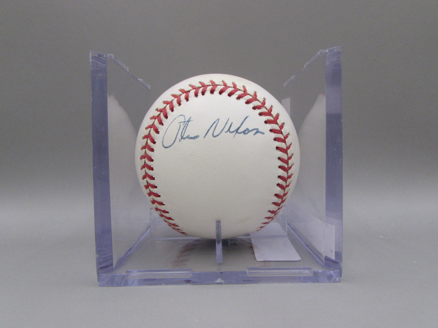 Otis Nixon signed baseball