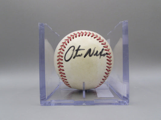 Otis Nixon signed baseball