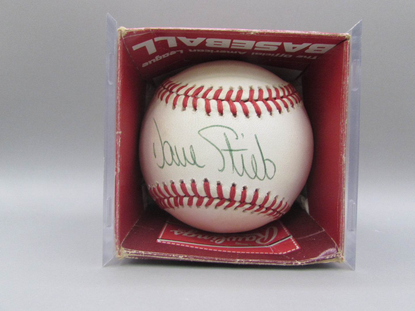 Dave Steib signed baseball