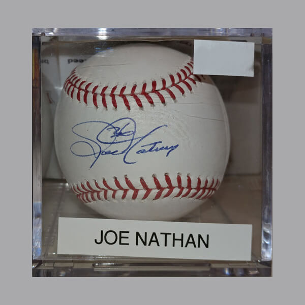 Joe Nathan Autographed Baseball