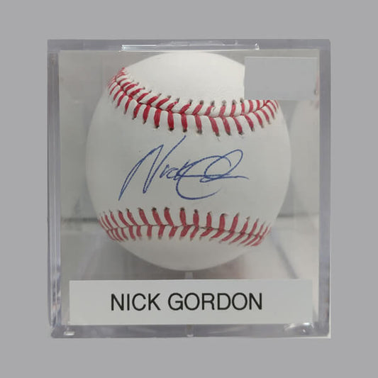 Nick Gordon Autographed Baseball
