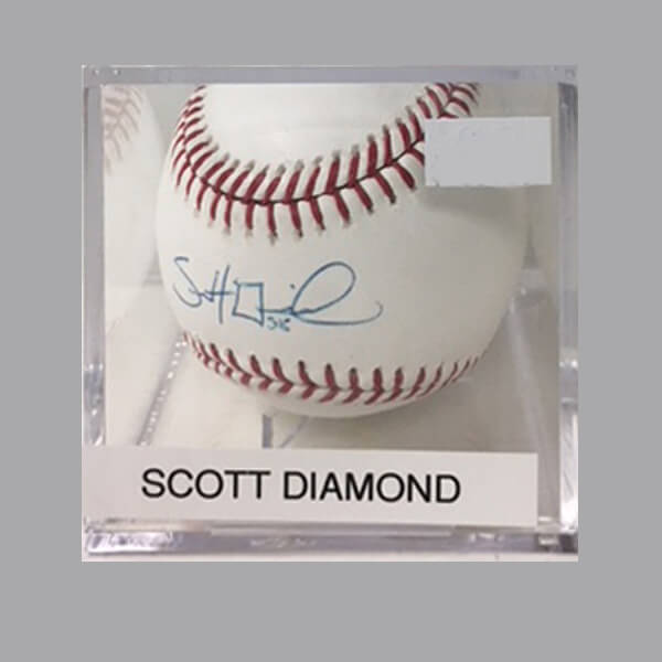 Scott Diamond Autographed Baseball