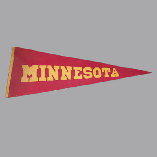 Vintage Minnesota Pennant Flag